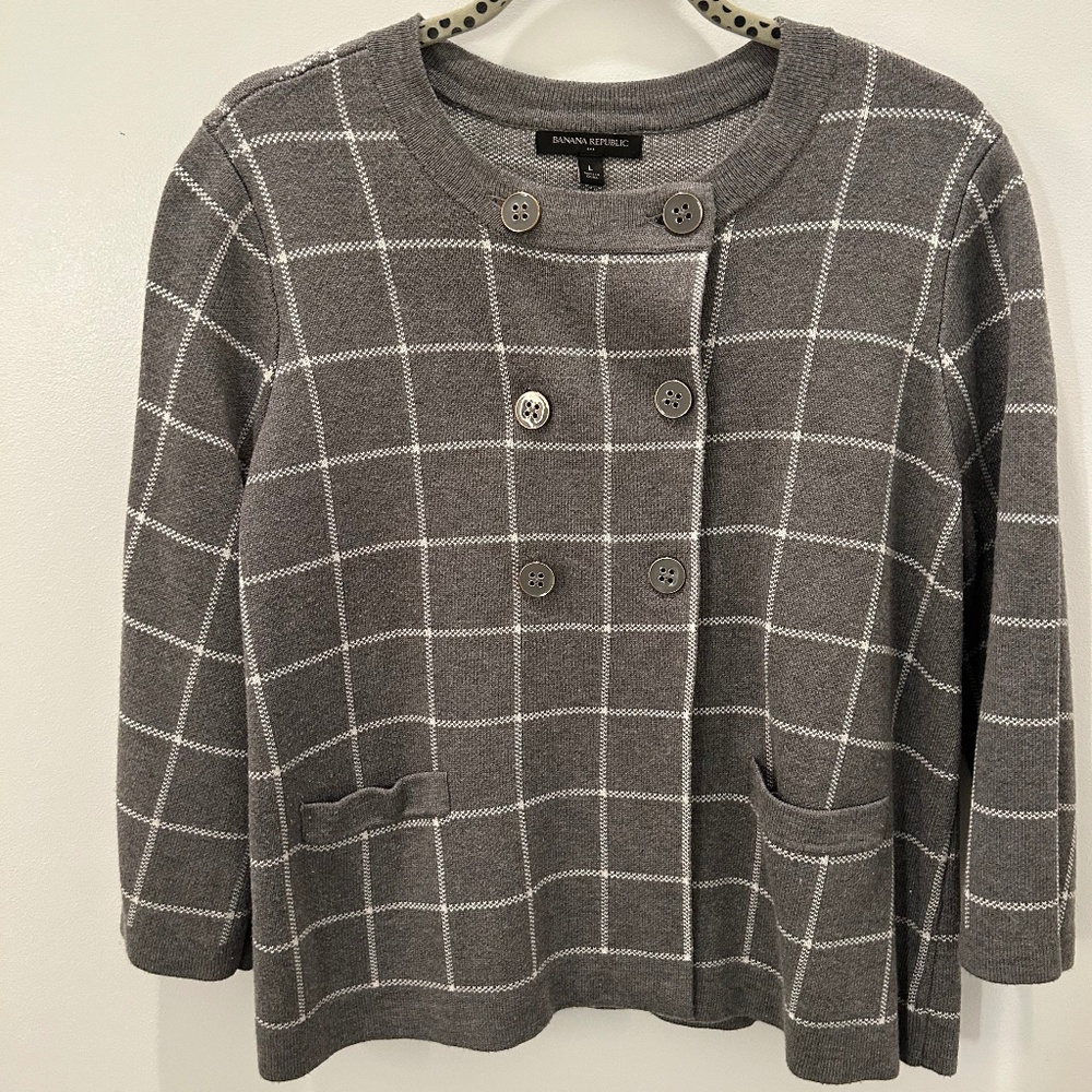 Banana Republic double breasted sweater